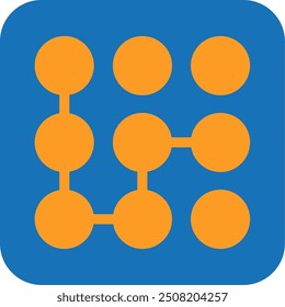 Pattern Flat Two Color Vector Icon Design