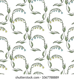 Pattern of the flexible twigs of lilies
