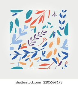 pattern floral botanical ornament background design.
