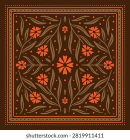 pattern floral drawing leaf