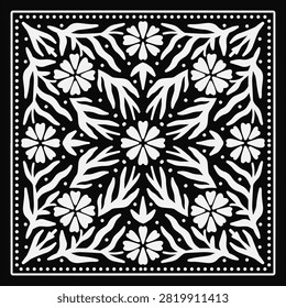 pattern floral drawing leaf