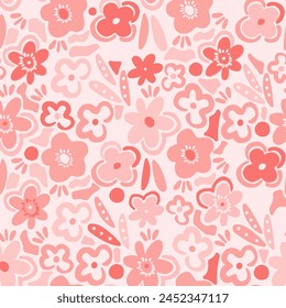 pattern floral flower design fabric spring illustration