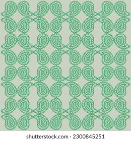 Pattern with floral and geometric elements. Intersecting curved and straight bold stripes forming abstract floral ornament. Vector background for design. Seamless Decorative lattice for louver.
