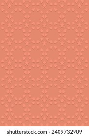 Pattern with floral and geometric elements. Intersecting curved and straight bold stripes forming abstract floral ornament Vector background for design.