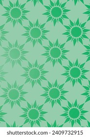 Pattern with floral and geometric elements. Intersecting curved and straight bold stripes forming abstract floral ornament Vector background for design.