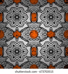 Pattern floral pattern. Graphic modern pattern. Wallpaper baroque, damask. Vector background.