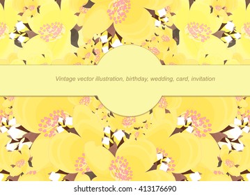 pattern floral with jasmine for a card. vector illustration