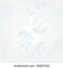 Pattern of   floral motif,   branches, leaves, ellipses, autumn theme, doodles. Hand drawn.