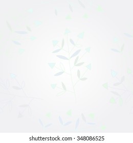 Pattern  of floral motif, doodles, branches, spots, hole. Hand drawn.