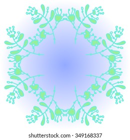 Pattern  of floral motif, doodles, branches, spots,leaves, hole. Hand drawn.