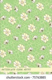 pattern with floral motifs