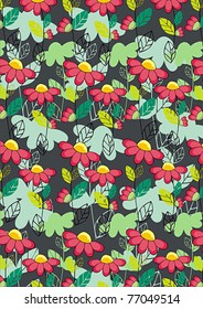 pattern with floral motifs