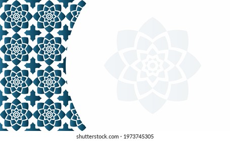 Pattern floral relief in arabic architectural style of islamic mosque,greeting card for Ramadan Kareem
