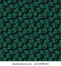 Pattern Floral Seamless Agriculture basil nature botanical garden herbal leaf