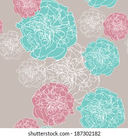pattern floral seamless, EPS 10