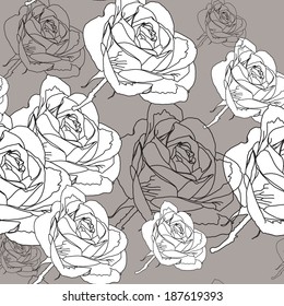 pattern floral seamless, EPS 10