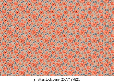 Pattern with floral seamless. Grunge textured abstract art vector