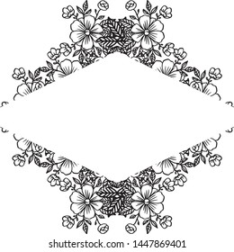 Pattern floral style decorative design, design modern, for various card, wedding card. Vector