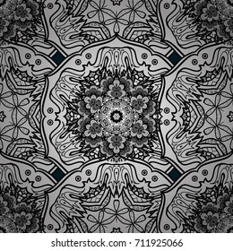 Pattern floral pattern. Wallpaper baroque, damask. Vector background. Graphic modern pattern.