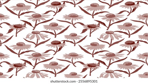 Pattern Flower Blossom Nature Design Seamless For Textile Texture Illustration