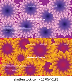 pattern flower with colorful design