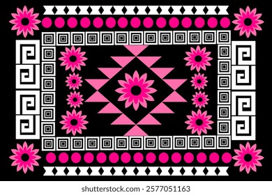 pattern flower damask ethnic boho American ikat texture tribal geometric background mandalas silk arakusa Seigaiha Shippo  Kikko Tatewaku