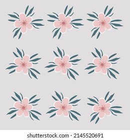 flor patrón. Impresión Ditsy. Los motivos se dispersaron al azar.  textura vectorial. Elegante plantilla para impresiones de moda. Impresión con flores pequeñas.