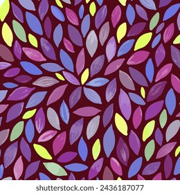 Blumenmuster Blütenblüte Feder Illustration für Stoff Textildesign Drucken