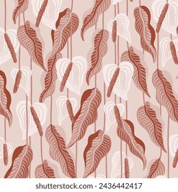 Pattern flower floral spring blossom illustration vector fabric textile design leaf leaves