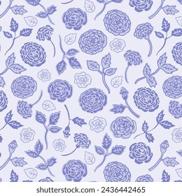 Ilustración floral de la primavera de la flor del patrón para el diseño textil de la tela Imprimir