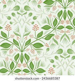 Muster Blume Blumenfrühlingsblüte Illustration Vektor Stoff Textildesign Blatt Blätter