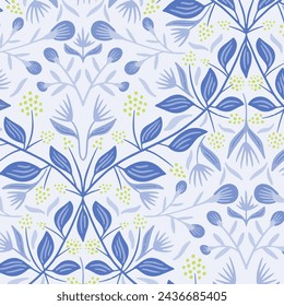 Pattern flower floral spring blossom illustration vector fabric textile design leaf leaves