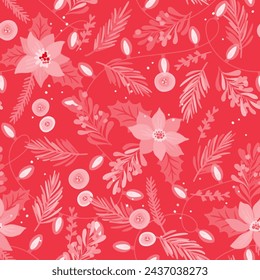 Muster Blume Blumenfrühlingsblüte Illustration Vektor Stoff Textildesign Blatt Blätter