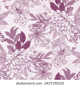Pattern flower floral spring blossom illustration vector fabric textile design leaf leaves