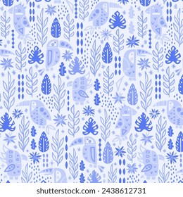 Pattern flower floral spring blossom illustration vector fabric textile design leaf leaves