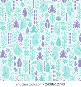 Pattern flower floral spring blossom illustration vector fabric textile design leaf leaves