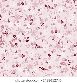 Muster Blume Blumenfrühlingsblüte Illustration Vektor Stoff Textildesign Blatt Blätter