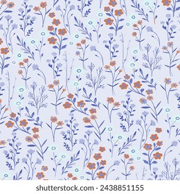 Patrón floral floral primavera flor ilustración vector tela textil diseño hoja hojas