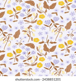 Pattern flower floral spring blossom illustration vector fabric textile design leaf leaves