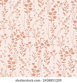 Patrón floral floral primavera flor ilustración vector tela textil diseño hoja hojas