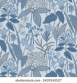 Pattern flower floral spring blossom illustration vector fabric textile design leaf leaves