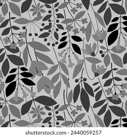 Muster Blume Blumenfrühlingsblüte Illustration Vektor Stoff Textildesign Blatt Blätter