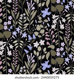 Pattern flower floral spring blossom illustration vector fabric textile design leaf leaves