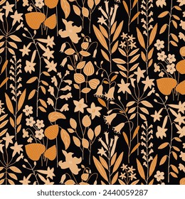 Patrón floral floral primavera flor ilustración vector tela textil diseño hoja hojas