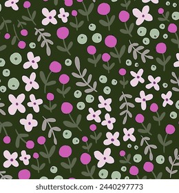 Pattern flower floral spring blossom illustration vector fabric textile design leaf leaves