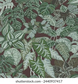 Patrón floral floral primavera flor ilustración vector tela textil diseño hoja hojas