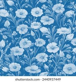 Pattern flower floral spring blossom illustration vector fabric textile design leaf leaves