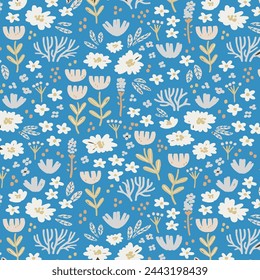 Pattern flower floral spring blossom illustration vector fabric textile design leaf leaves