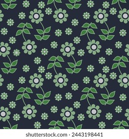 Pattern flower floral spring blossom illustration vector fabric textile design leaf leaves