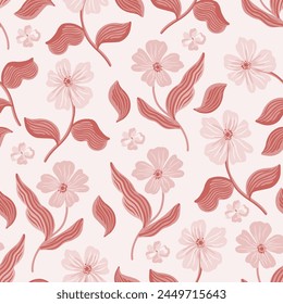 Pattern flower floral spring blossom illustration vector fabric textile design leaf leaves
